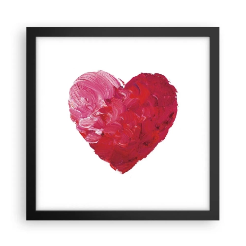 Affisch i svart ram - All you need is love - 30x30 cm