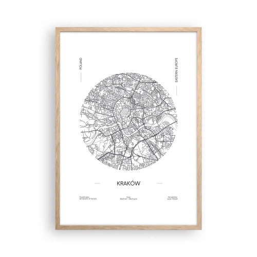 Affisch i ram av ljusek - Krakóws anatomi - 50x70 cm