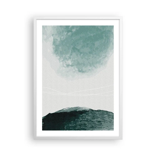 Affisch i vit ram - Ett möte med dimma - 50x70 cm