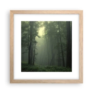 Affisch i ram av ljusek - Innan skogen vaknar - 30x30 cm