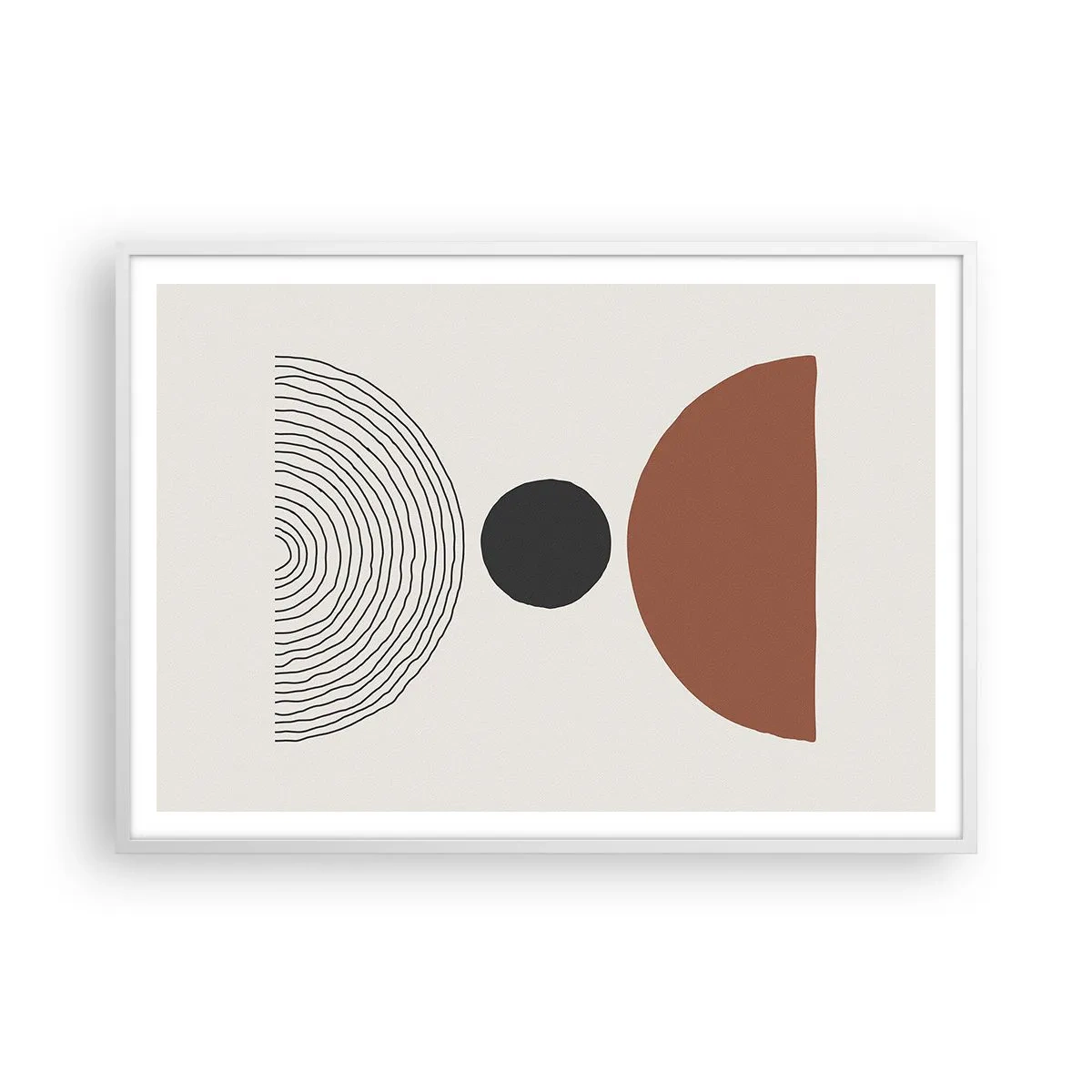 Affisch i vit ram - I fokus - 100x70 cm