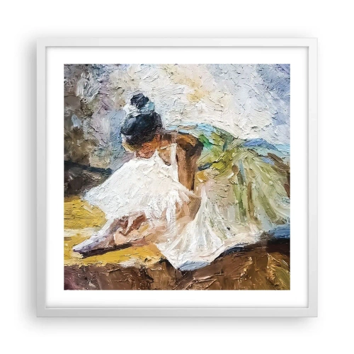 Affisch i vit ram - Från Degas tavla - 50x50 cm