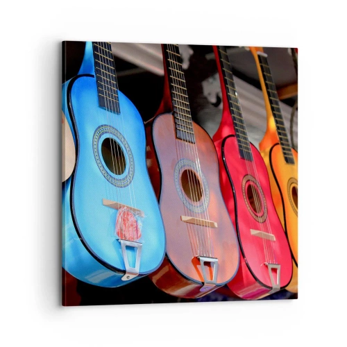 Canvastavla - Bild på duk - Latino klimat - 70x70 cm