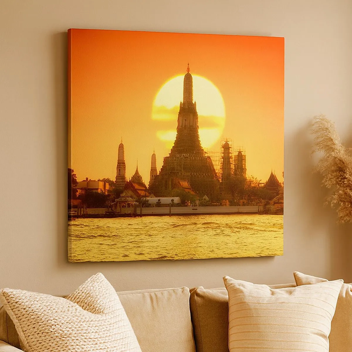 Canvastavla - Bild på duk - Mot solen, alltid mot solen - 30x30 cm