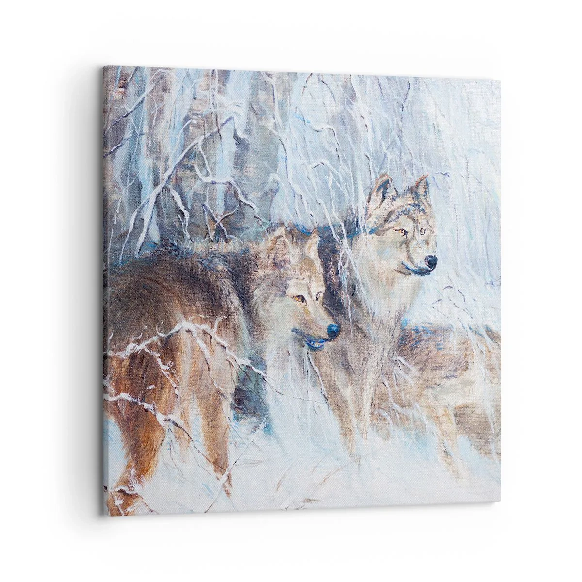 Canvastavla - Bild på duk - Akta! Någon kommer - 50x50 cm