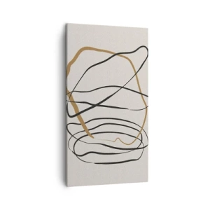 Canvastavla - Bild på duk - Komposition: besittande dans - 45x80 cm