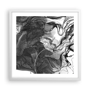 Affisch i vit ram - Tilltrasslad i drömmarna - 50x50 cm