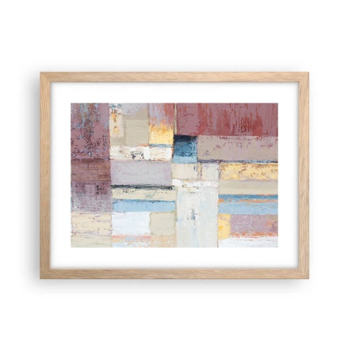 Affisch i ram av ljusek - Geometrins lugn - 40x30 cm