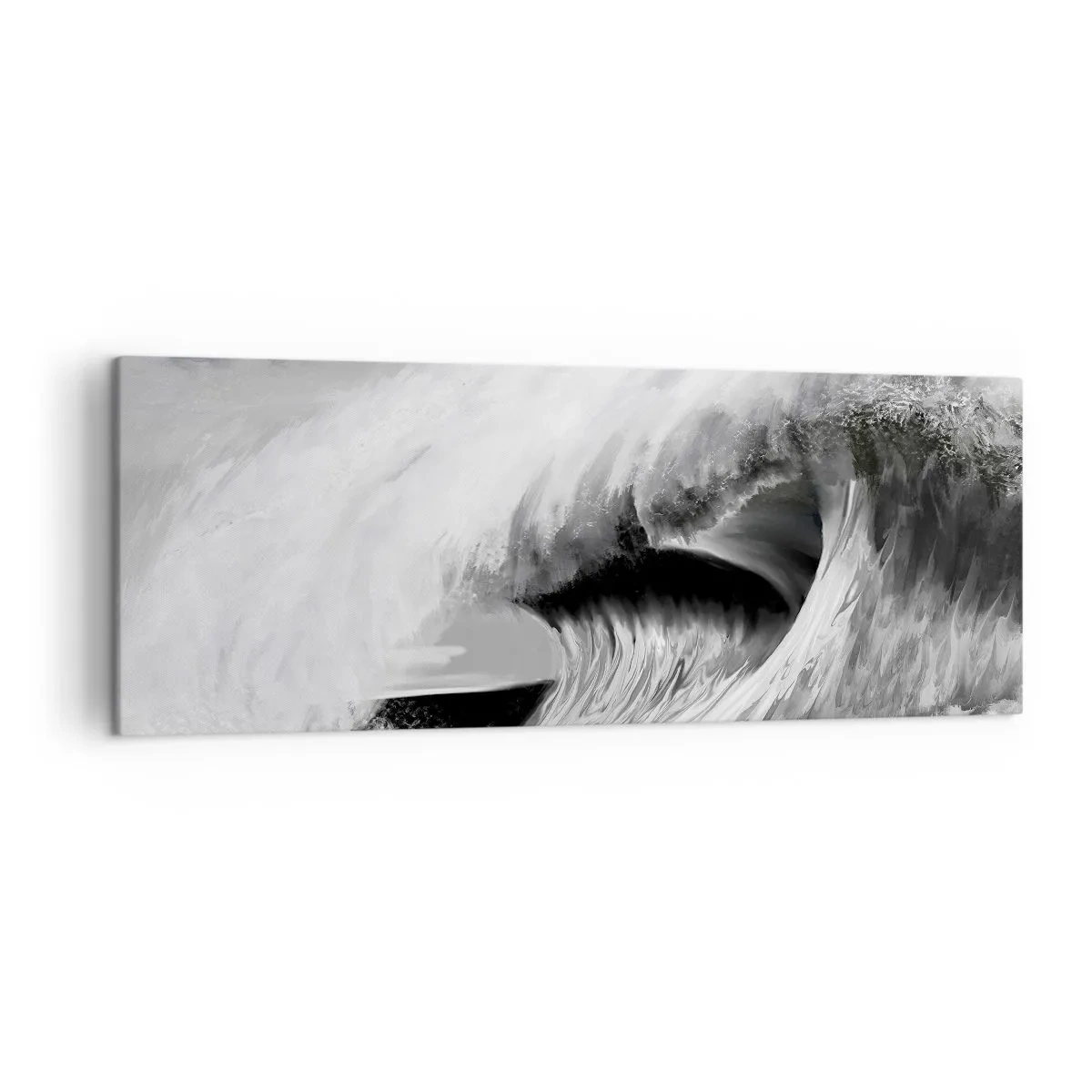 Canvastavla - Bild på duk - Havets ilska - 140x50 cm
