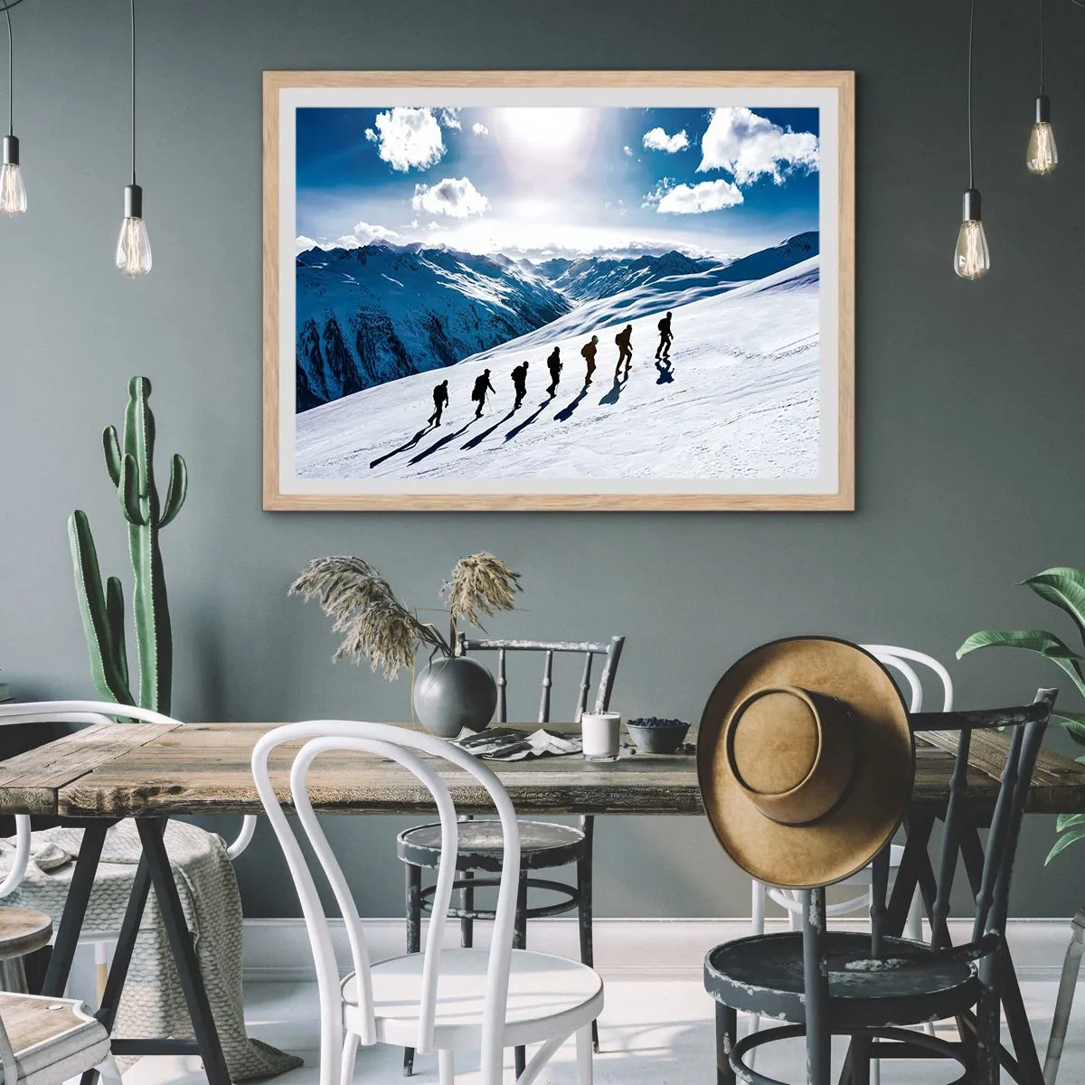 Affisch i ram av ljusek - Erövrarnas lag - 91x61 cm