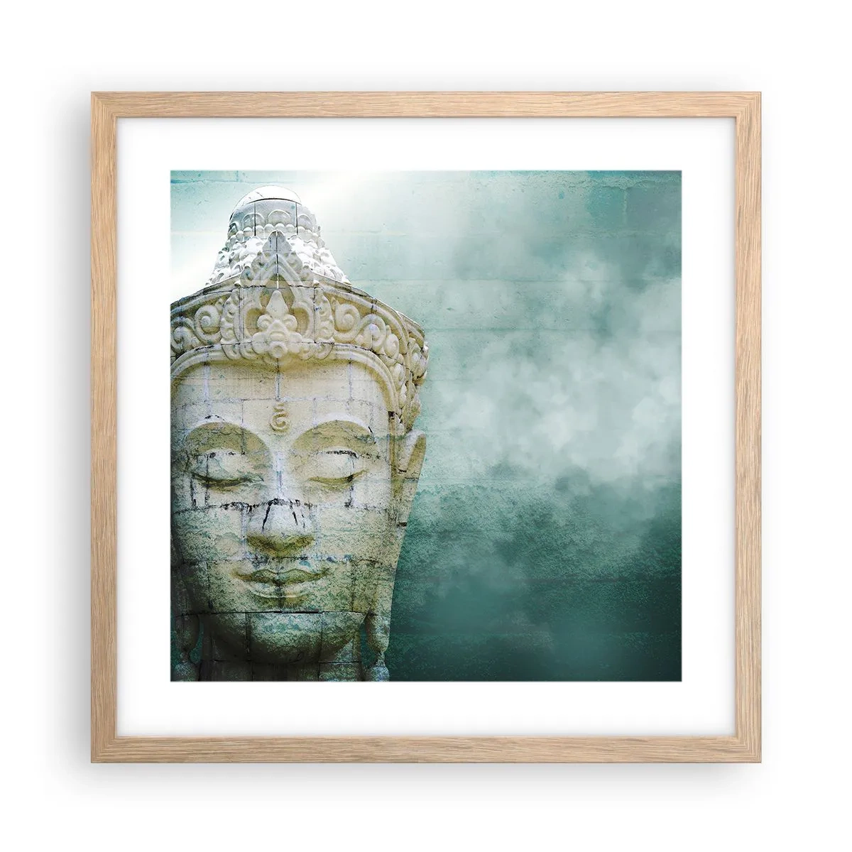 Affisch i ram av ljusek - På jakt efter ljus - 40x40 cm