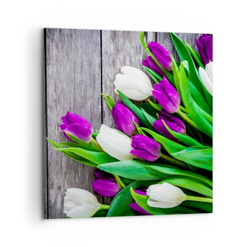 Canvastavla - Bild på duk - På vårdagen - 60x60 cm