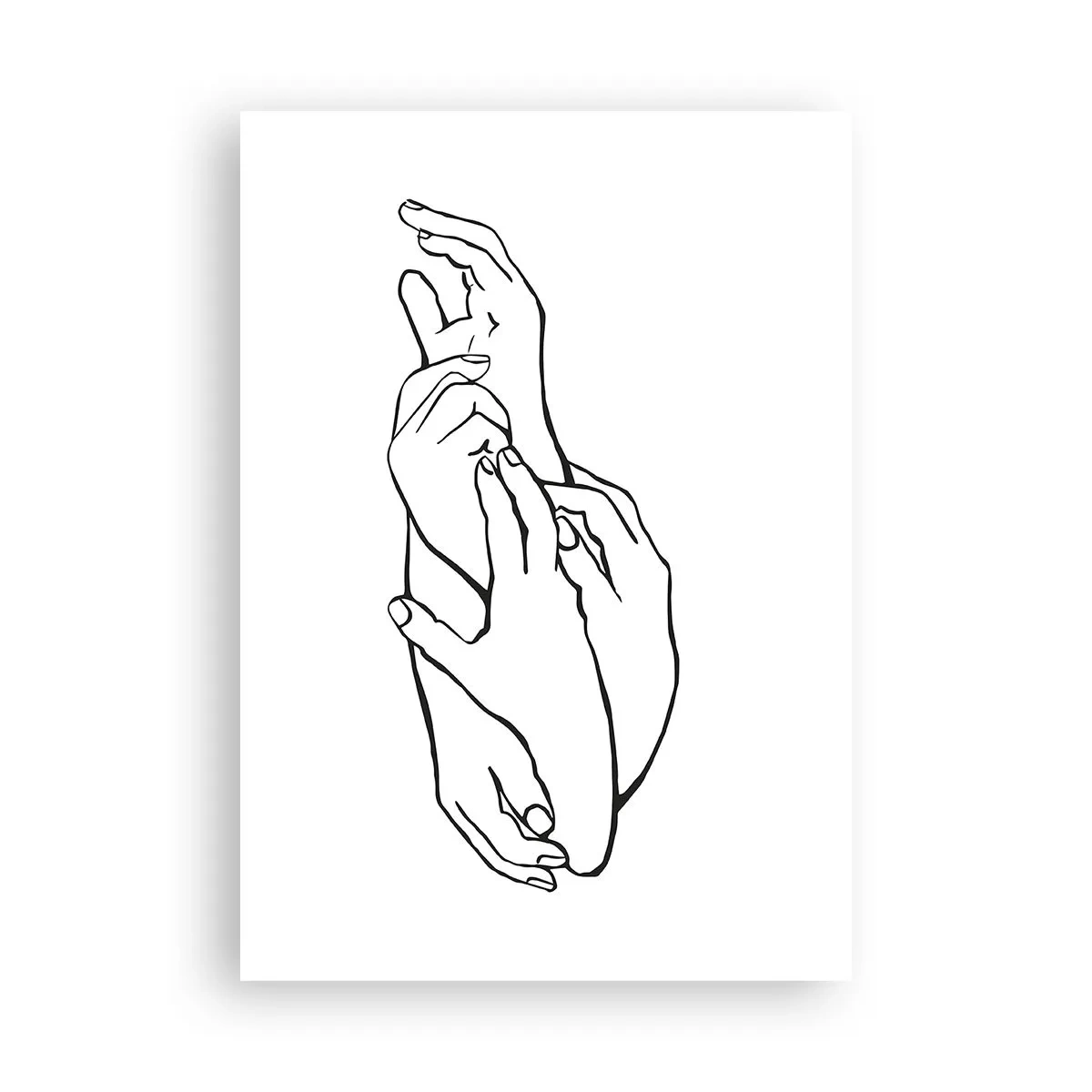Affisch - Hand i hand - 70x100 cm