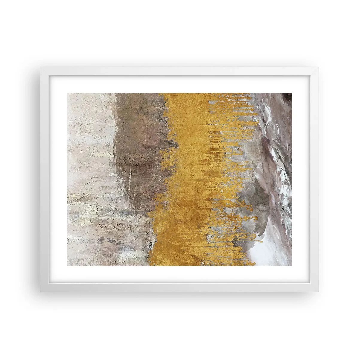 Affisch i vit ram - En gyllene explosion - 50x40 cm