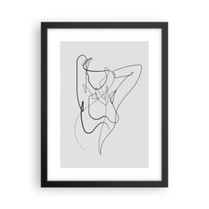 Affisch i svart ram - Hurdan du är... - 30x40 cm