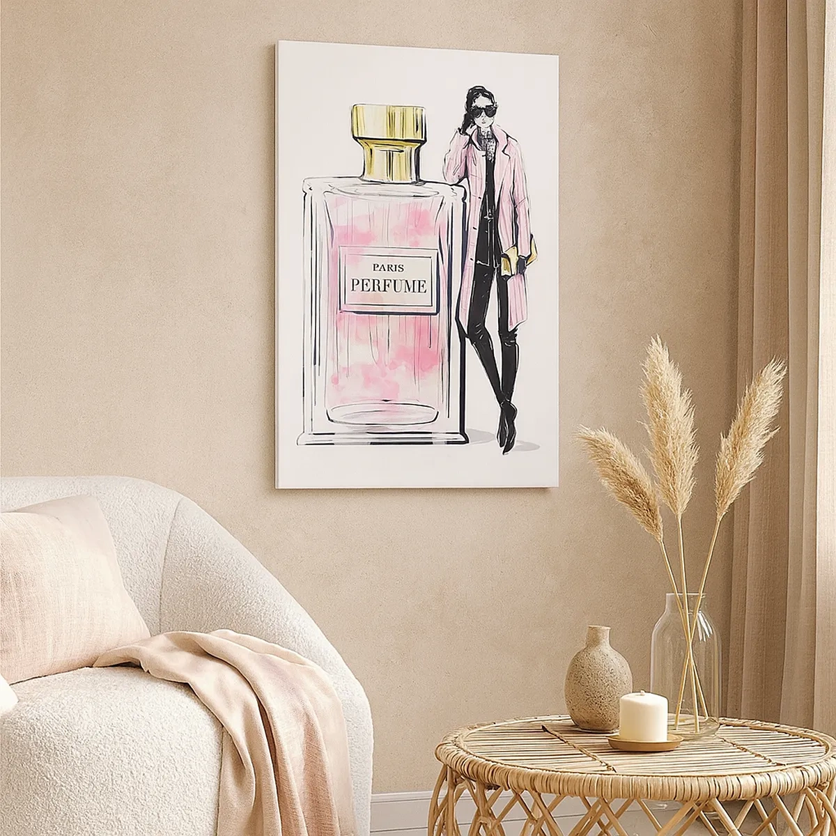 Canvastavla - Bild på duk - Paris-sensualitet - 50x70 cm