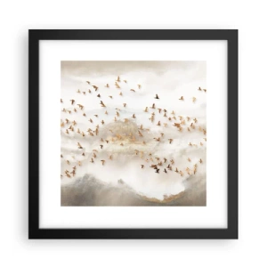 Affisch i svart ram - Det är dags... - 30x30 cm