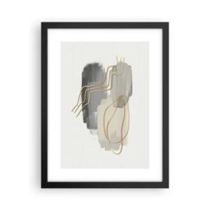 Affisch i svart ram - Varaktighet och rörelse - 30x40 cm