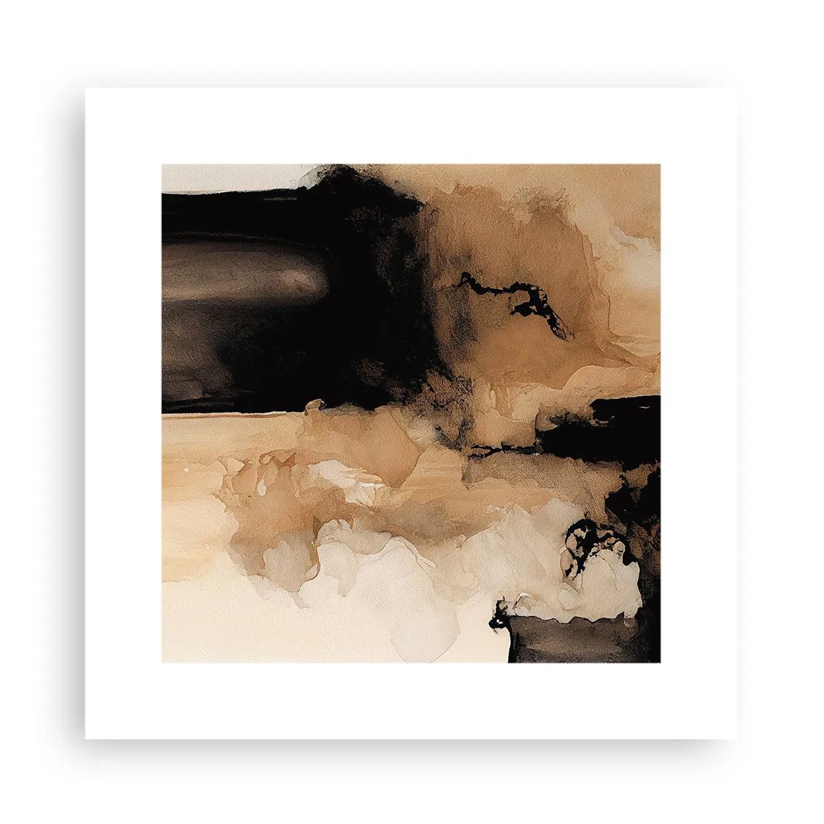 Affisch - Intrigerande abstraktion - 30x30 cm
