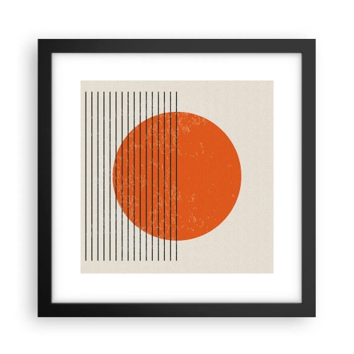 Affisch i svart ram - Alltid solen - 30x30 cm