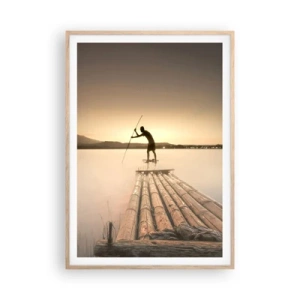 Affisch i ram av ljusek - Före avkoppling - 70x100 cm