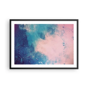 Affisch i svart ram - Blåa famnar - 70x50 cm