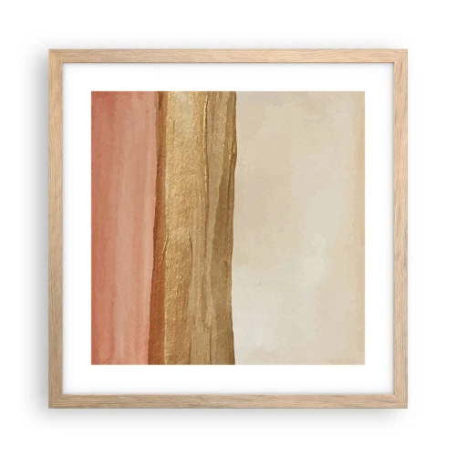 Affisch i ram av ljusek - Vertikal komposition - 40x40 cm