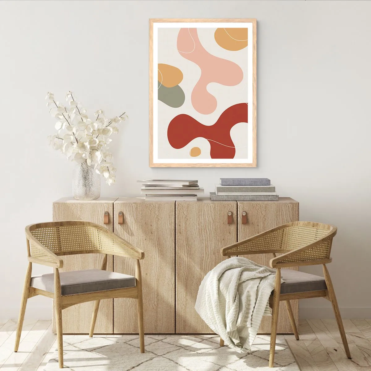 Affisch i ram av ljusek - Ornamental zig-zack? - 50x70 cm