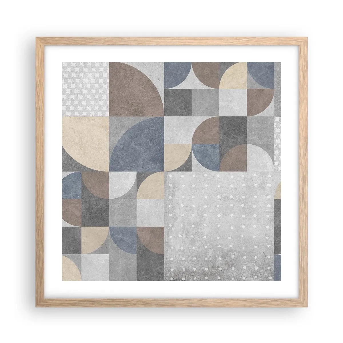 Affisch i ram av ljusek - Keramisk fantasi - 50x50 cm