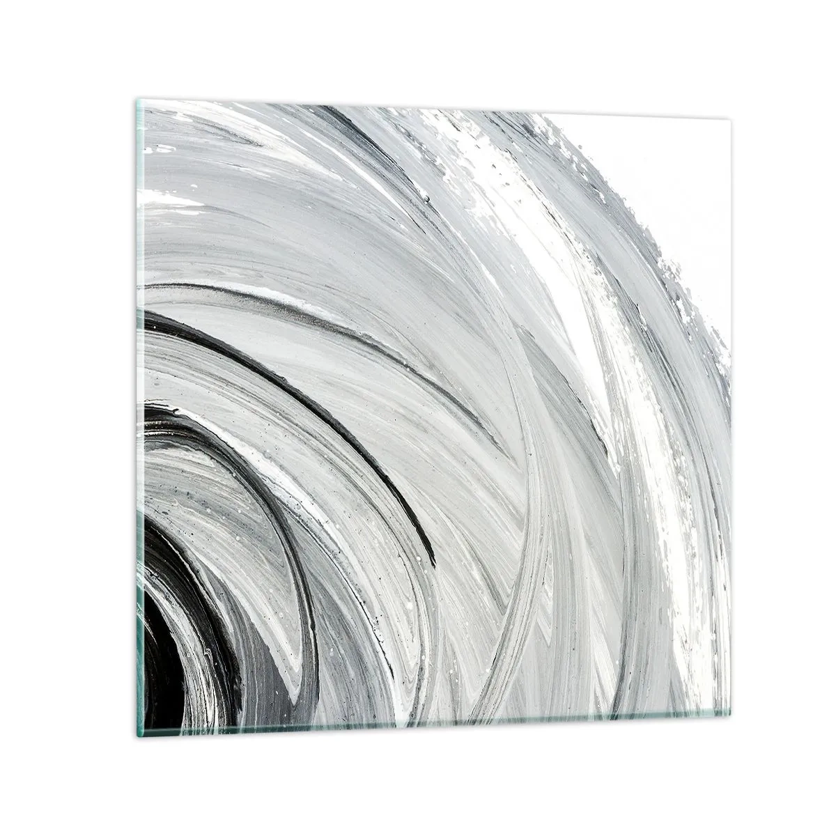 Glastavla - Bild på glas - Orbital komposition - 30x30 cm