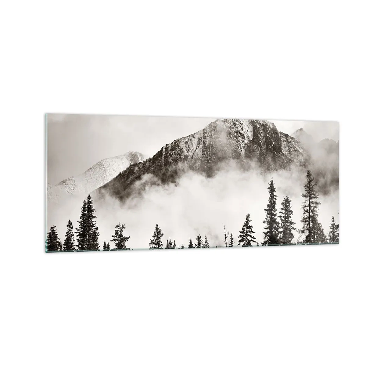 Glastavla - Bild på glas - Granithärskare - 100x40 cm