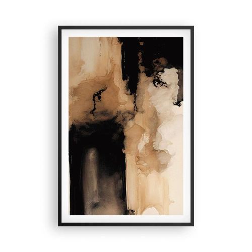 Affisch i svart ram - Intrigerande abstraktion - 61x91 cm