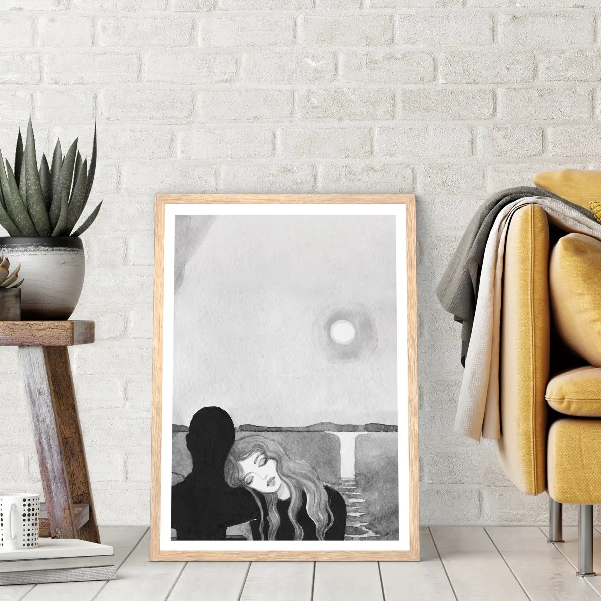 Affisch i ram av ljusek - Alltid hemlighet - 61x91 cm