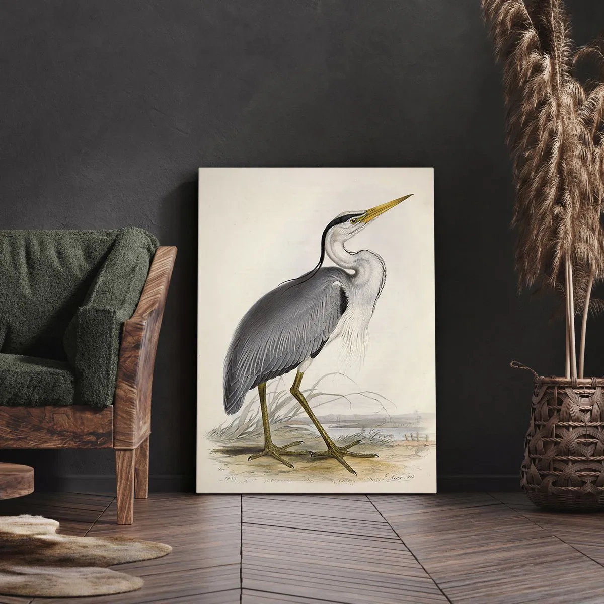 Canvastavla - Bild på duk - Hägers charm - 50x70 cm