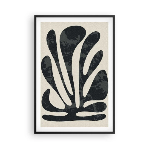 Affisch i svart ram - Abstraktion med flera fingrar - 61x91 cm