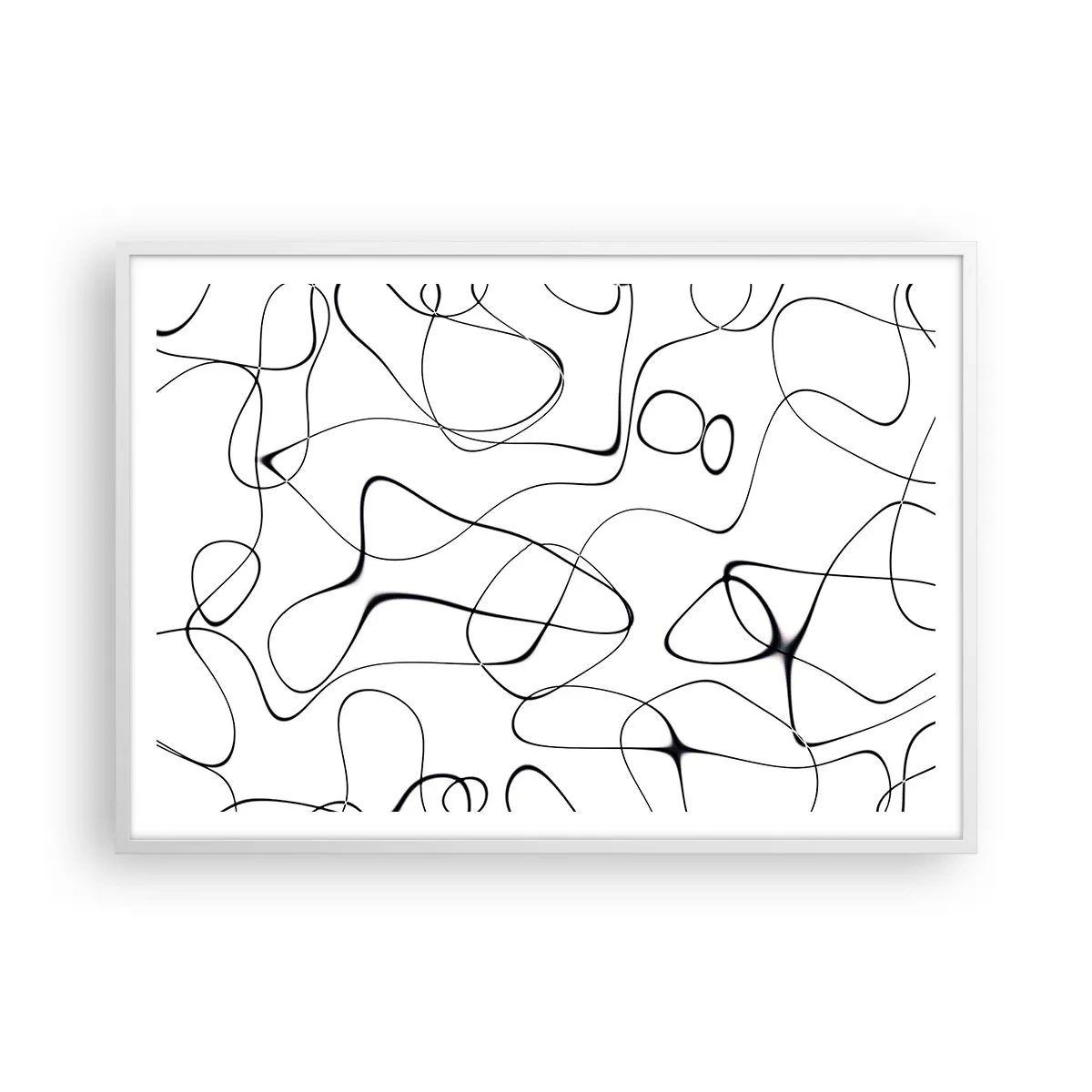 Affisch i vit ram - Livets stigar, ödets tur - 100x70 cm