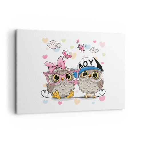 Canvastavla - Bild på duk - Låt oss älska varandra! - 100x70 cm