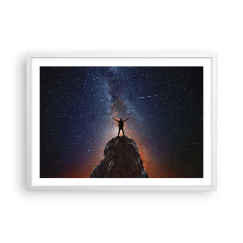 Affisch i vit ram - Kraften är med mig! - 70x50 cm