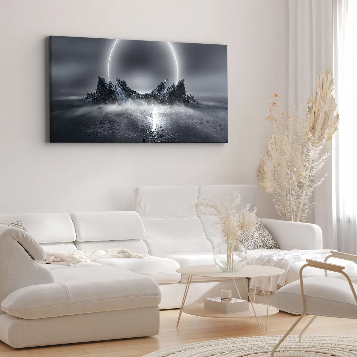 Canvastavla - Bild på duk - En berättelses final - 160x50 cm