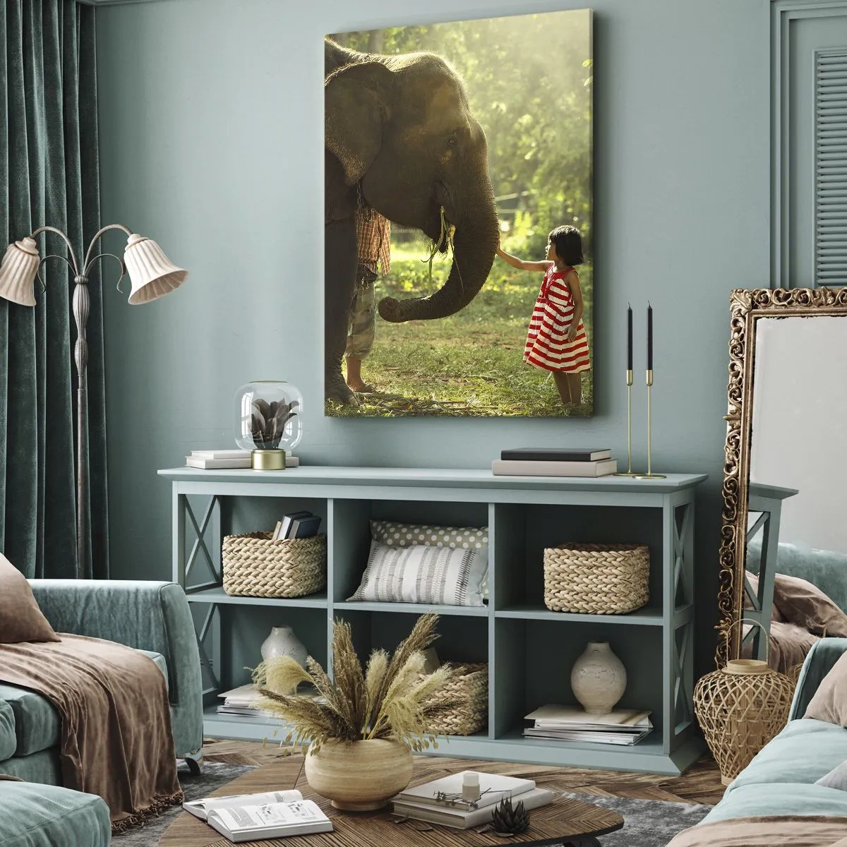 Canvastavla - Bild på duk - Vänskapens styrka - 45x80 cm