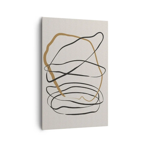 Canvastavla - Bild på duk - Komposition: besittande dans - 80x120 cm