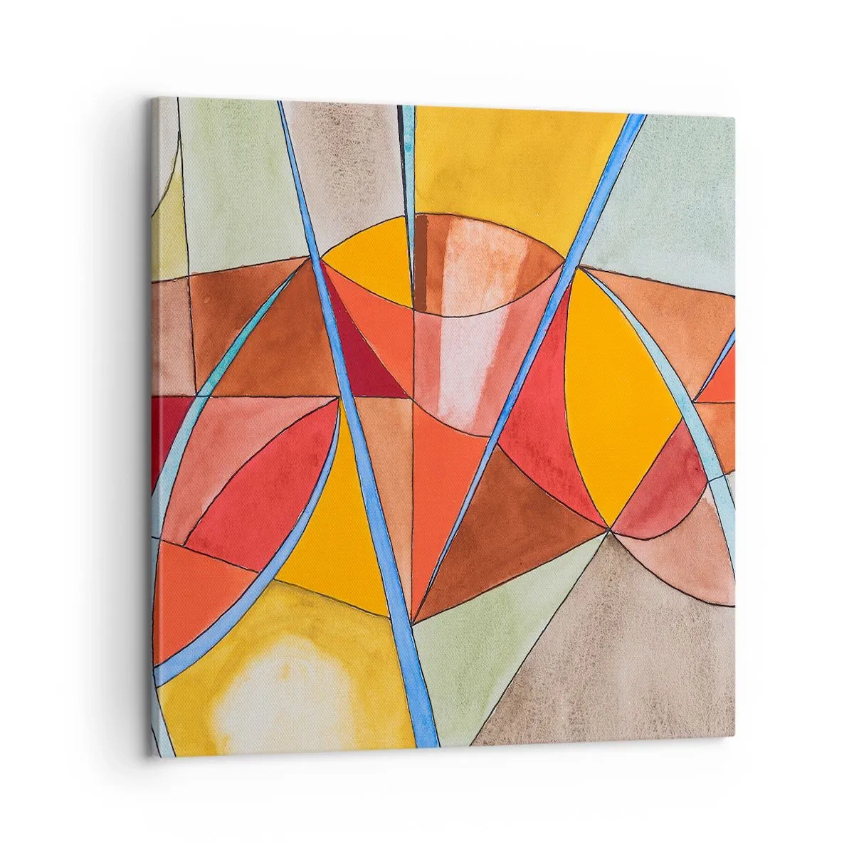 Canvastavla - Bild på duk - Karusell, drömmarnas karusell - 60x60 cm