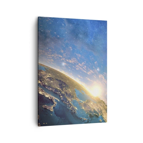 Canvastavla - Bild på duk - Låt oss titta på varandra på avstånd - 50x70 cm