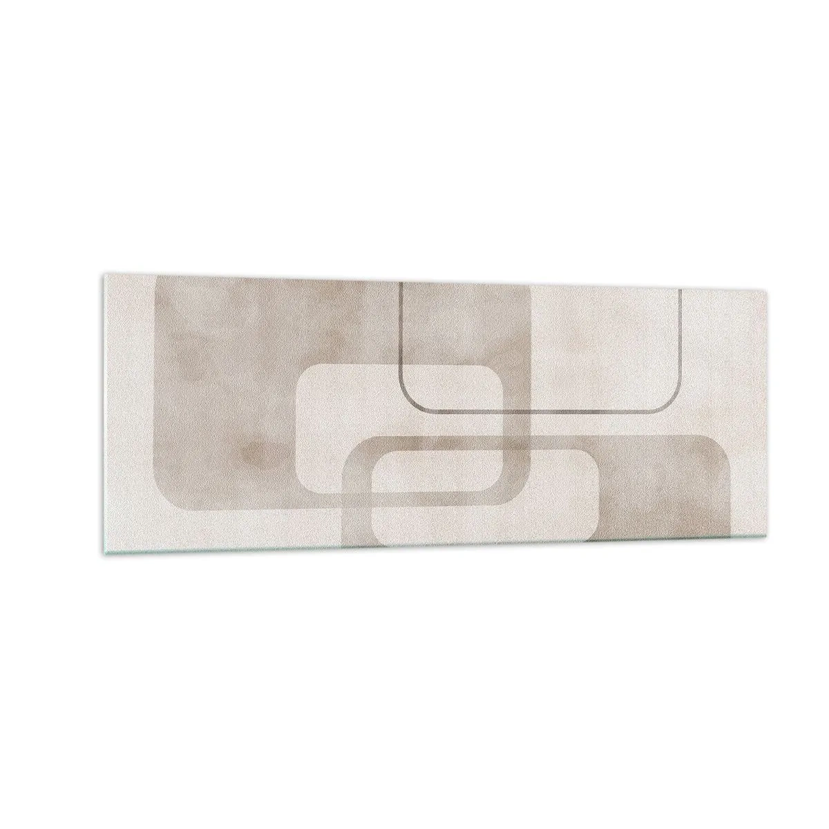 Glastavla - Bild på glas - Geometrisk fug - 140x50 cm