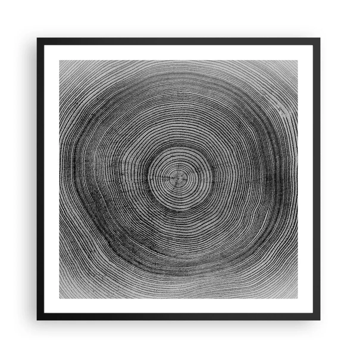 Affisch i svart ram - Ett tecken i tiden - 60x60 cm