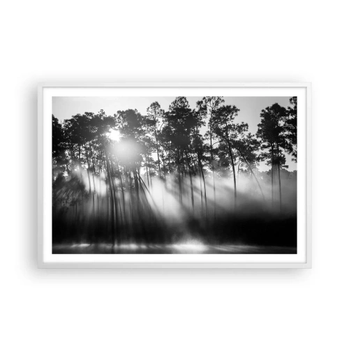 Affisch i vit ram - Ostoppad sol - 91x61 cm