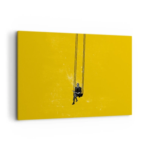 Canvastavla - Bild på duk - En dag som alla andra - 120x80 cm