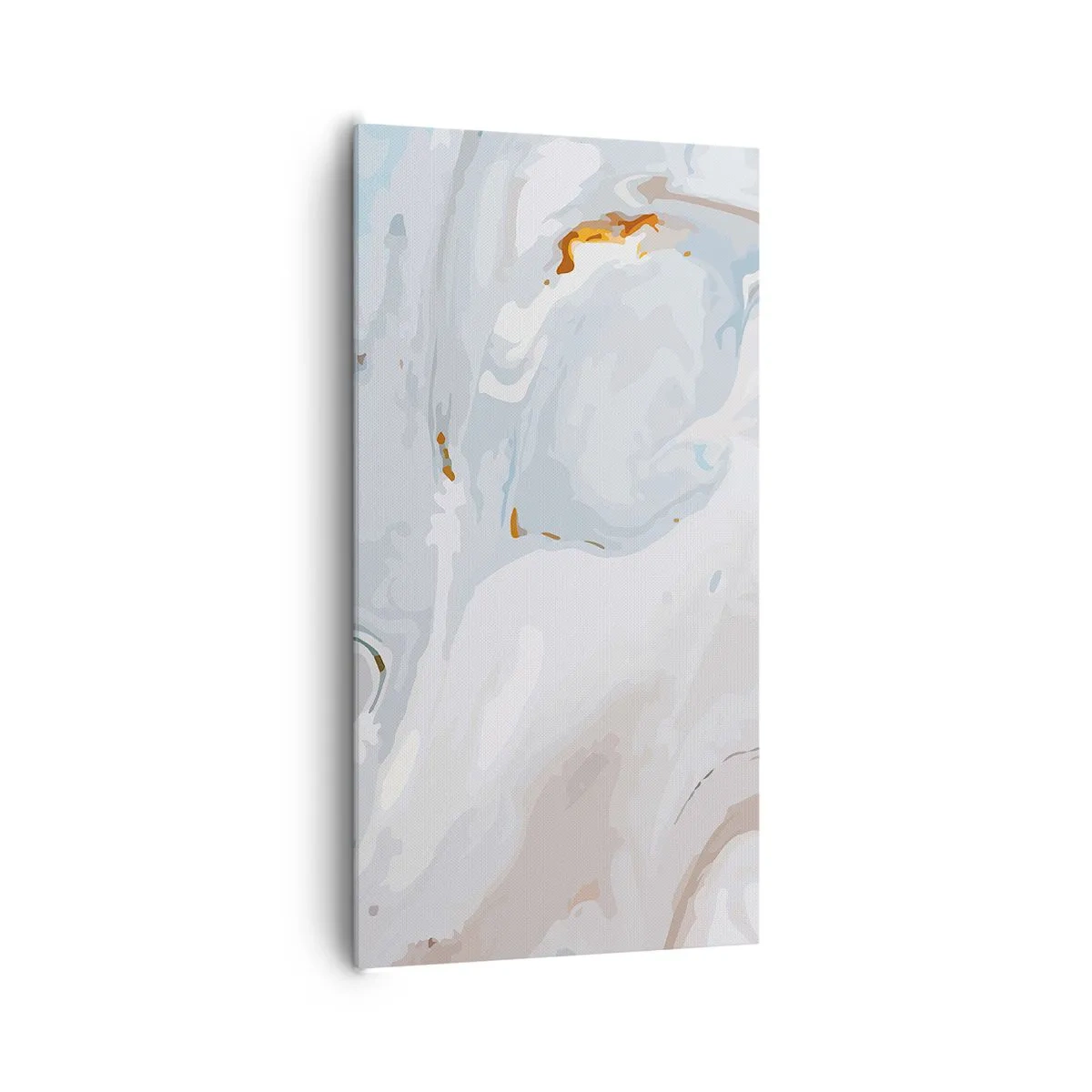 Canvastavla - Bild på duk - Utbuktande vithet - 65x120 cm