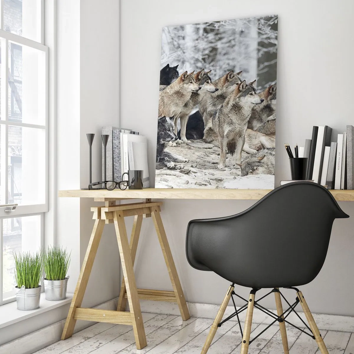 Glastavla - Bild på glas - Familj och vänner - 50x70 cm