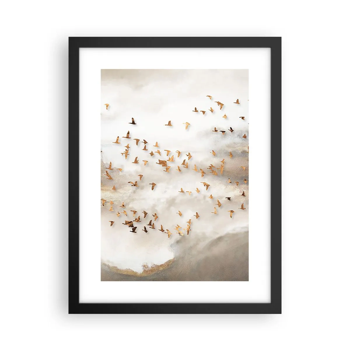 Affisch i svart ram - Det är dags... - 30x40 cm